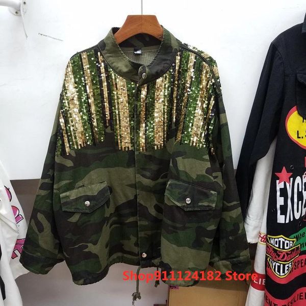 women's jackets autumn denim jacket coat personality camouflage sequined casual female top, Black;brown
women's jackets autumn denim jacket coat personality camouflage sequined casual female top, Black;brown