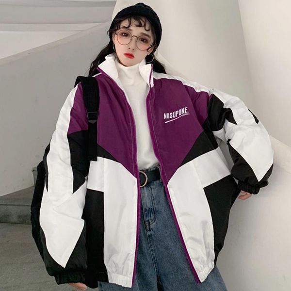 women's jackets 2021 fashion clothing harajuku style loose thick long sleeves jacket female autumn and winter wild tide, Black;brown
women's jackets 2021 fashion clothing harajuku style loose thick long sleeves jacket female autumn and winter wild tide, Black;brown