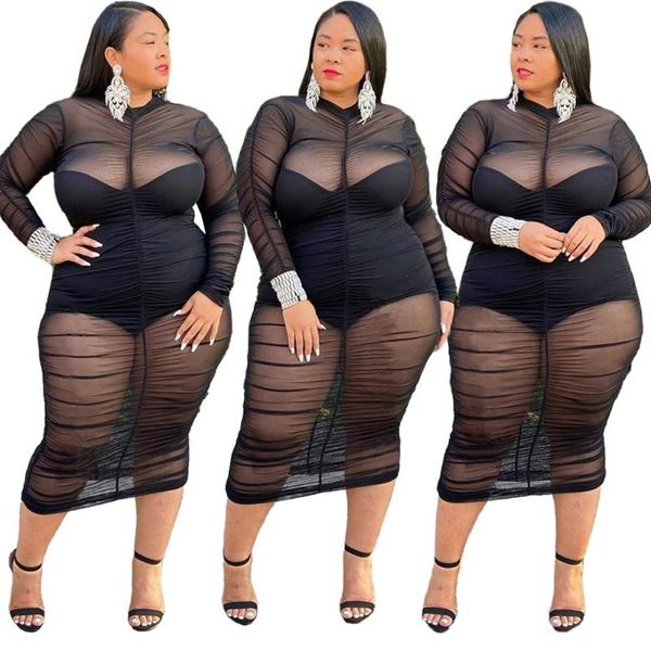 est 2021 autumn mysterious black nightclub women mesh pleated big size xl-5xl long sleeve turtleneck dress suit casual dresses, Black;gray
est 2021 autumn mysterious black nightclub women mesh pleated big size xl-5xl long sleeve turtleneck dress suit casual dresses, Black;gray