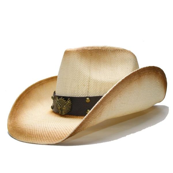 cloches luckylianji retro women's men's summer straw beach wide brim cowboy western cowgirl hat two guns suncha sign leather band(, Blue;gray
cloches luckylianji retro women's men's summer straw beach wide brim cowboy western cowgirl hat two guns suncha sign leather band(, Blue;gray