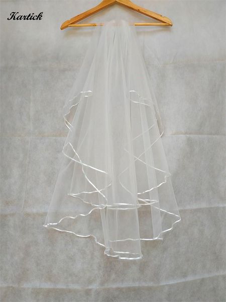 bridal veils arrival with ribbon edge two layers wedding accessories elegant princess short comb, Black
bridal veils arrival with ribbon edge two layers wedding accessories elegant princess short comb, Black