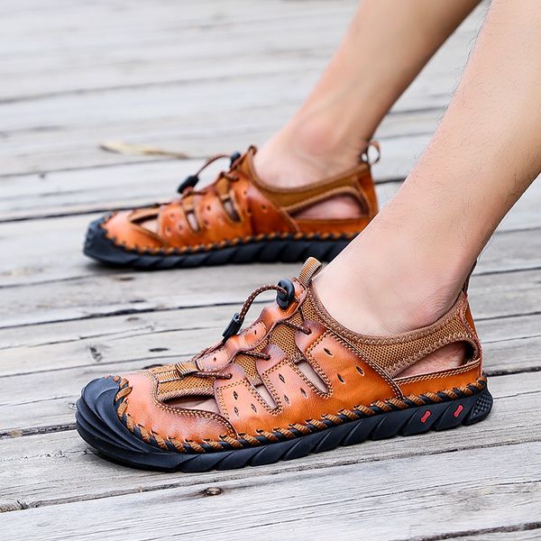 fashion outdoor casual sneakers footawear male shoes genuine leather mens sandals summer men shoes beach sandals big size 38-47, Black
fashion outdoor casual sneakers footawear male shoes genuine leather mens sandals summer men shoes beach sandals big size 38-47, Black