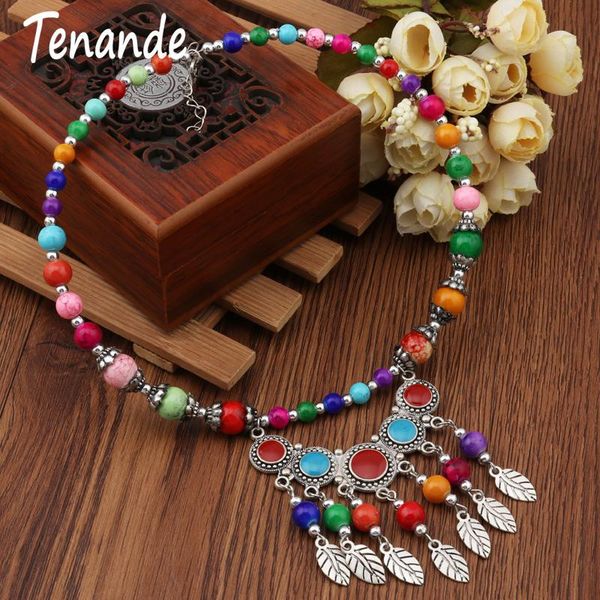 tenande bohemian maxi colorful beads rounds leaves tassel choker necklaces for women simple style night club femme bijoux colar chokers, Golden;silver
tenande bohemian maxi colorful beads rounds leaves tassel choker necklaces for women simple style night club femme bijoux colar chokers, Golden;silver