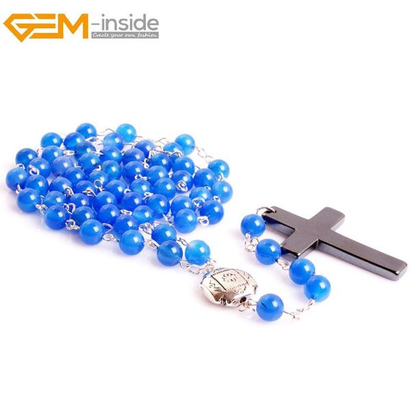 pendant necklaces gem-inside natural stone beaded cross rosary catholic protestant episcopal prayer rosaries beads necklace for women men, Silver
pendant necklaces gem-inside natural stone beaded cross rosary catholic protestant episcopal prayer rosaries beads necklace for women men, Silver