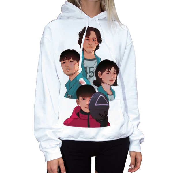 ladies hoodie squid game 3d digital printing long sleeve loose comfortable soft drawstring, Black
ladies hoodie squid game 3d digital printing long sleeve loose comfortable soft drawstring, Black