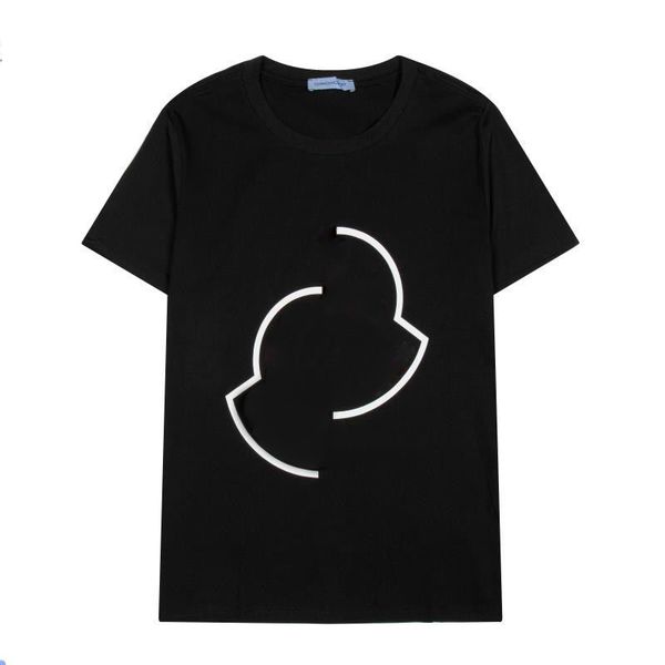 21ss monclair men's t shirt black with white dislocation badge mens and womens printed round collar casual tshirt, White;black
21ss monclair men's t shirt black with white dislocation badge mens and womens printed round collar casual tshirt, White;black