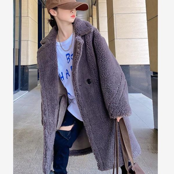 jackets real lambswool fur coat 2021 winter sheep shearing plush warm outerwear granules cashmere for girls overcoat a798, Blue;gray
jackets real lambswool fur coat 2021 winter sheep shearing plush warm outerwear granules cashmere for girls overcoat a798, Blue;gray