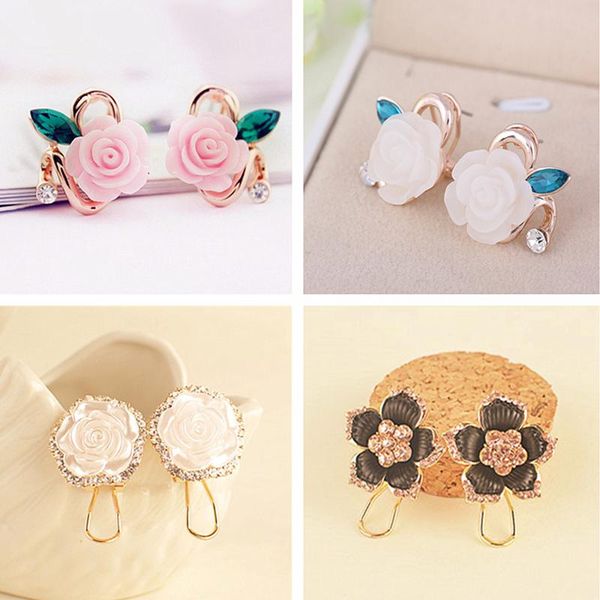 flower stud earrings white rose crystal earring for women fashion elegant oorbellen bijoux party gifts female korean jewelry, Golden;silver
flower stud earrings white rose crystal earring for women fashion elegant oorbellen bijoux party gifts female korean jewelry, Golden;silver