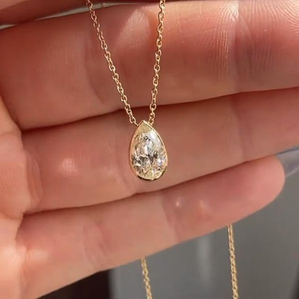 pendant necklaces huitan luxury fashion water drop cz necklace for women gold color good quality wedding 2021 trend jewelry, Silver
pendant necklaces huitan luxury fashion water drop cz necklace for women gold color good quality wedding 2021 trend jewelry, Silver