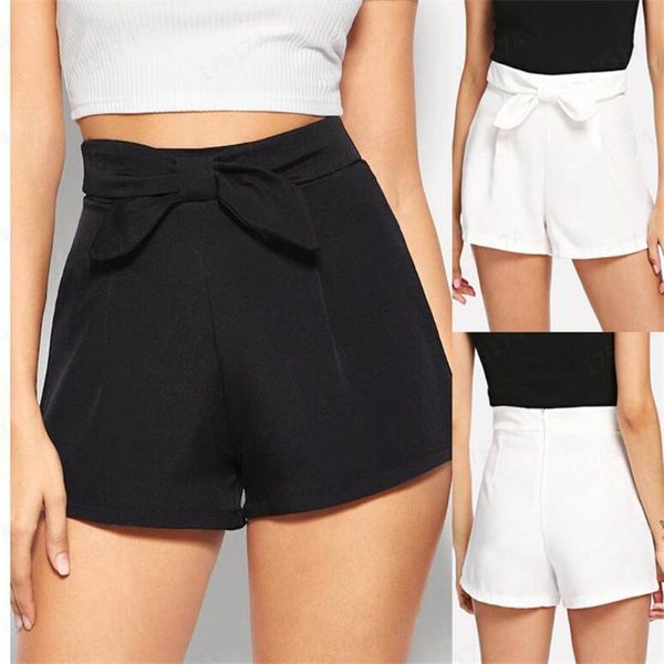 women big bowknot tied waist shorts young lady 2021 trendy summer black white cool matching clothing party clubwear women's, White;black
women big bowknot tied waist shorts young lady 2021 trendy summer black white cool matching clothing party clubwear women's, White;black