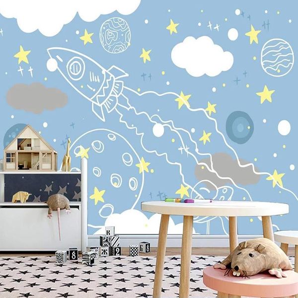 wallpapers custom mural cartoon hand painted rocket universe starry sky children boys room bedroom background wall po wallpaper for kids
wallpapers custom mural cartoon hand painted rocket universe starry sky children boys room bedroom background wall po wallpaper for kids