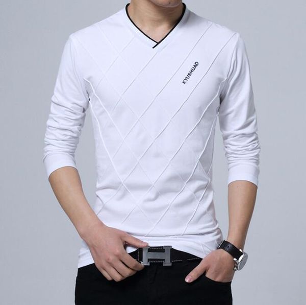 men's t-shirts 2021 mens casual t-shirt fashion slim long sleeve v neck fitness homme tshirt boyfriend gift harajuku streetwear, White;black
men's t-shirts 2021 mens casual t-shirt fashion slim long sleeve v neck fitness homme tshirt boyfriend gift harajuku streetwear, White;black