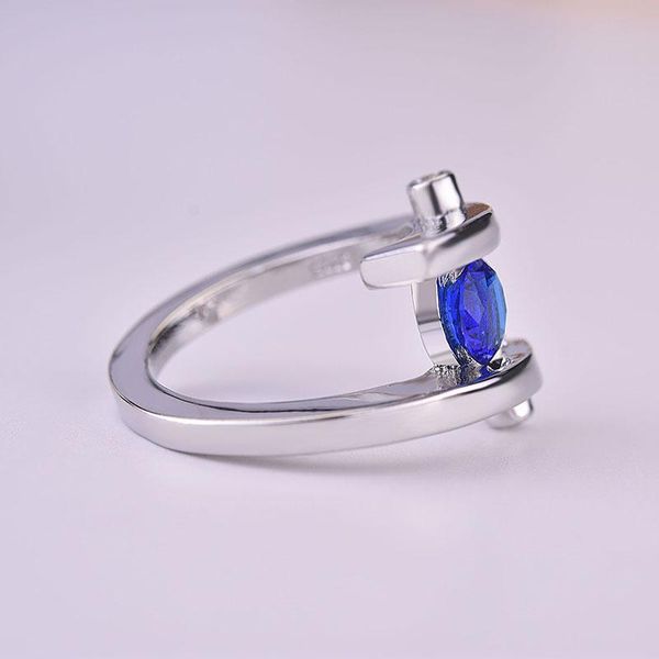 wedding rings fashion for women 925 sterling silver geometric blue stone promise engagement anillo, Slivery;golden
wedding rings fashion for women 925 sterling silver geometric blue stone promise engagement anillo, Slivery;golden