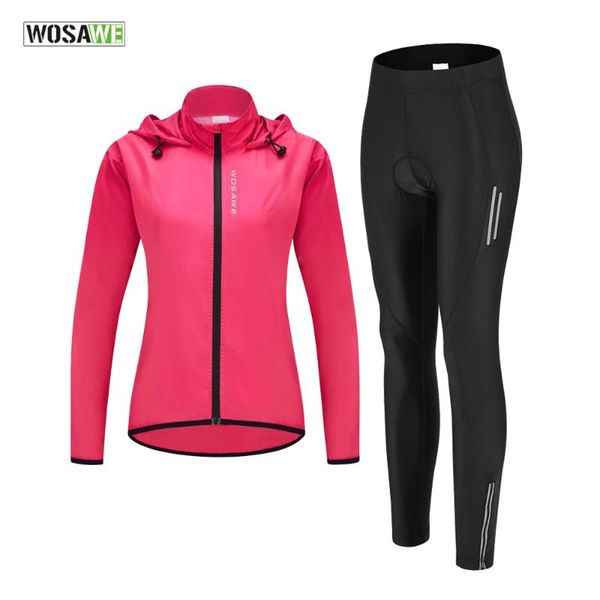 women's cycling clothing set breathable pants rainproof windproof reflective jersey sportswear for women racing sets, Black;blue
women's cycling clothing set breathable pants rainproof windproof reflective jersey sportswear for women racing sets, Black;blue