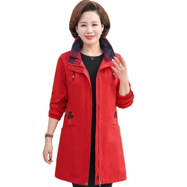 women's trench coats plus size 4xl5xl women coat autumn spring middle-aged overcoat loose large mid long windbreaker female j209, Tan;black
women's trench coats plus size 4xl5xl women coat autumn spring middle-aged overcoat loose large mid long windbreaker female j209, Tan;black