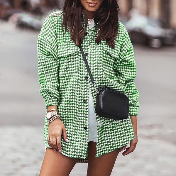 women's knits & tees 2021 fashion women long sleeve plaid shirt coats autumn casual lapel cardigan jackets outerwear streetwear abrigos, White
women's knits & tees 2021 fashion women long sleeve plaid shirt coats autumn casual lapel cardigan jackets outerwear streetwear abrigos, White
