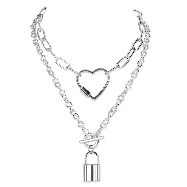 2021 women pendant necklaces product carabiner special connecting chain punk ladies metal clavicle chains necklace jewelry gift wholesale, Silver
2021 women pendant necklaces product carabiner special connecting chain punk ladies metal clavicle chains necklace jewelry gift wholesale, Silver