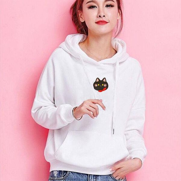women's hoodies & sweatshirts autumn winter hooded women kawaii cat ear loose casual streetwear long sleeve warm outerwear pullover, Black
women's hoodies & sweatshirts autumn winter hooded women kawaii cat ear loose casual streetwear long sleeve warm outerwear pullover, Black