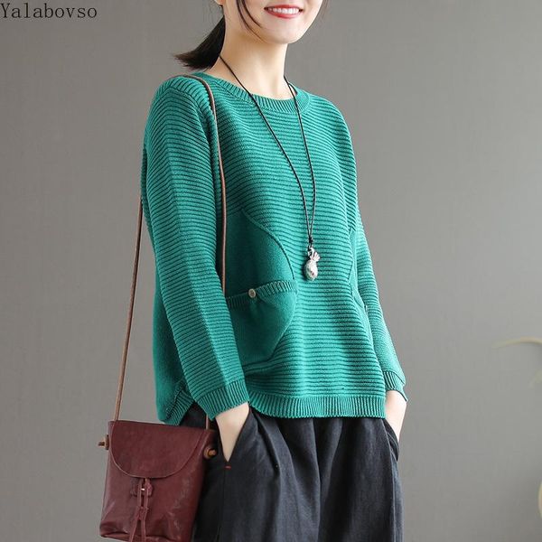 women's sweaters retro design solid color colour pullover cotton sweater loose and slim autumn trend a0b2z40, White;black
women's sweaters retro design solid color colour pullover cotton sweater loose and slim autumn trend a0b2z40, White;black