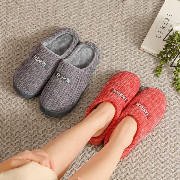 autumn and winter couple cotton slippers interior home non-slip warm men's women's knitted letter, Black
autumn and winter couple cotton slippers interior home non-slip warm men's women's knitted letter, Black
