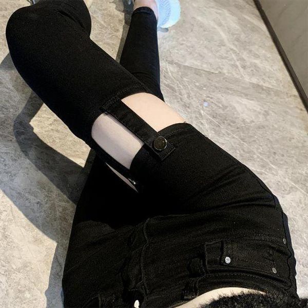 women's jeans women 2021 spring summer fashion high waist thin female hollow out buckle trousers ladies long slim pencil pants p49, Blue
women's jeans women 2021 spring summer fashion high waist thin female hollow out buckle trousers ladies long slim pencil pants p49, Blue