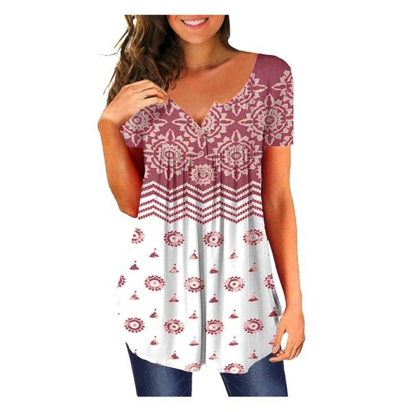 women's blouses & shirts vintage blouse ethnic printed button short sleeve casual summer tunics v neck ruched femme 2021, White
women's blouses & shirts vintage blouse ethnic printed button short sleeve casual summer tunics v neck ruched femme 2021, White