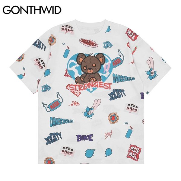 t-shirts harajuku graffiti bear patches print streetwear tshirts summer fashion loose hip hop cotton short sleeve 210602, White;black
t-shirts harajuku graffiti bear patches print streetwear tshirts summer fashion loose hip hop cotton short sleeve 210602, White;black