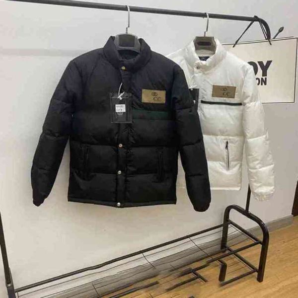 cotton padded fashion cc classic jacket parkas couples men and womens wear medium gooses letter embroidery printing parker warm coat, Black
cotton padded fashion cc classic jacket parkas couples men and womens wear medium gooses letter embroidery printing parker warm coat, Black