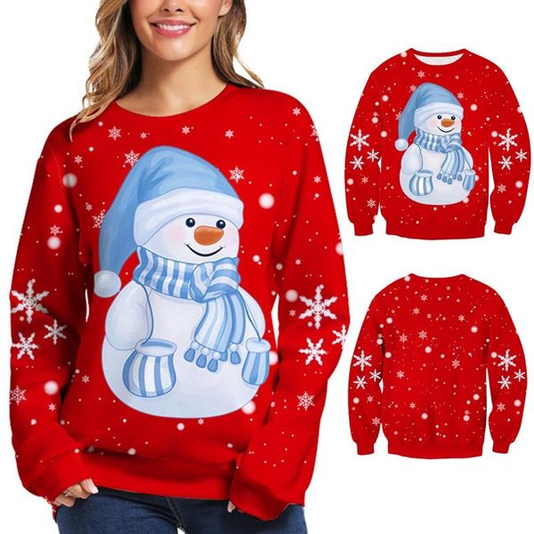 women's hoodies & sweatshirts couple christmas long sleeve sweatshirt cartoon snowman snowflake print pullover o-neck loose holi, Black
women's hoodies & sweatshirts couple christmas long sleeve sweatshirt cartoon snowman snowflake print pullover o-neck loose holi, Black