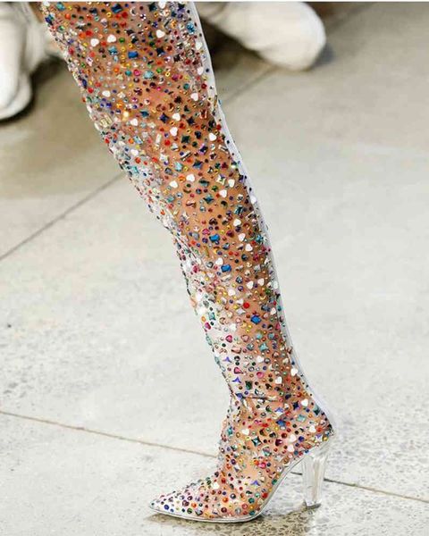 boots colorful luxuries studded strass on the knee... pale boots tight... tall boots... clear... deep winter heels long boots. zkdx, Black
boots colorful luxuries studded strass on the knee... pale boots tight... tall boots... clear... deep winter heels long boots. zkdx, Black