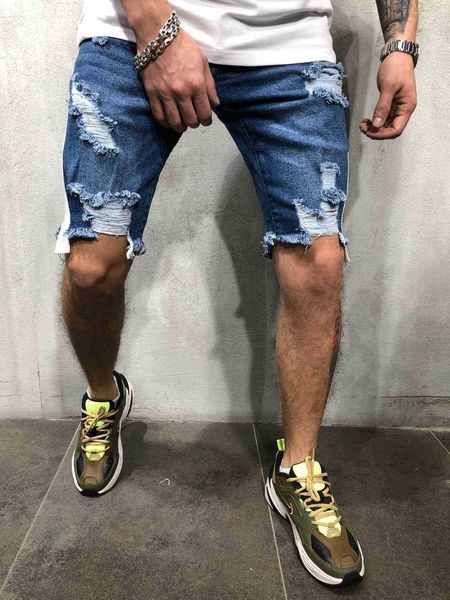 men's shorts summer men jean fashion ripped half draped striped male biker hiphop s dw9v, White;black
men's shorts summer men jean fashion ripped half draped striped male biker hiphop s dw9v, White;black