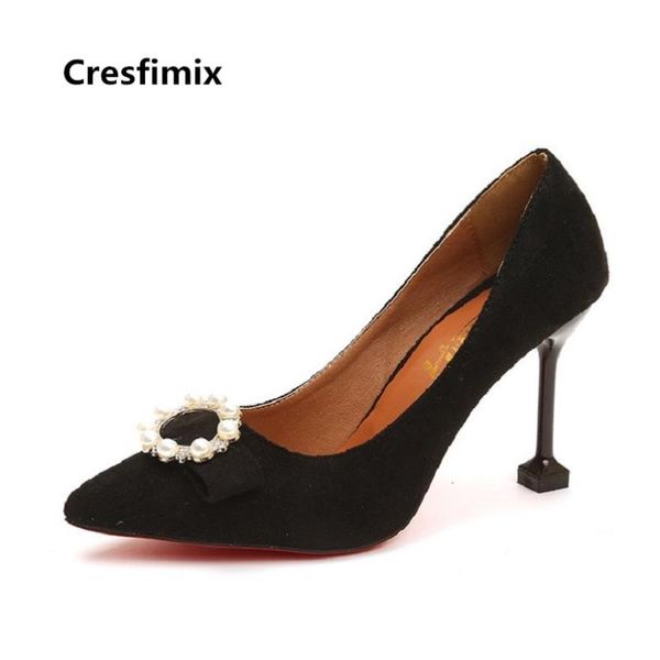 cresfimix women cute sweet black slip on pearl high heel shoes lady pointed toe beige femmes hauts talons b3298 dress
cresfimix women cute sweet black slip on pearl high heel shoes lady pointed toe beige femmes hauts talons b3298 dress