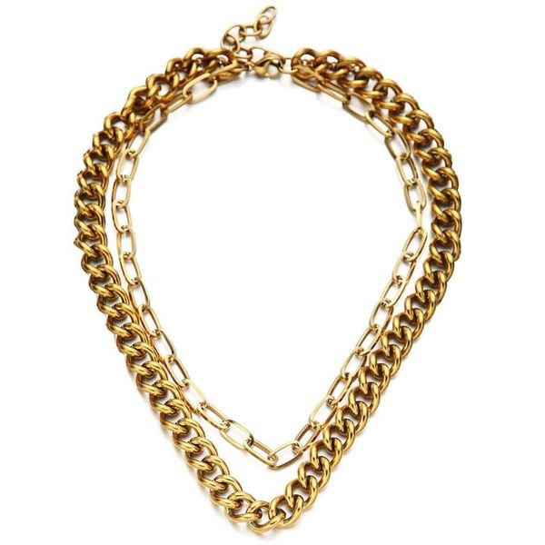 chokers stainless steel thick chain choker necklace for women men hip hop twist necklaces jewelry, Golden;silver
chokers stainless steel thick chain choker necklace for women men hip hop twist necklaces jewelry, Golden;silver