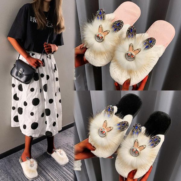 slippers women shoes slip-on furry flat home cartoons keep warm indoor bedroom non-slip soft plush, Black
slippers women shoes slip-on furry flat home cartoons keep warm indoor bedroom non-slip soft plush, Black
