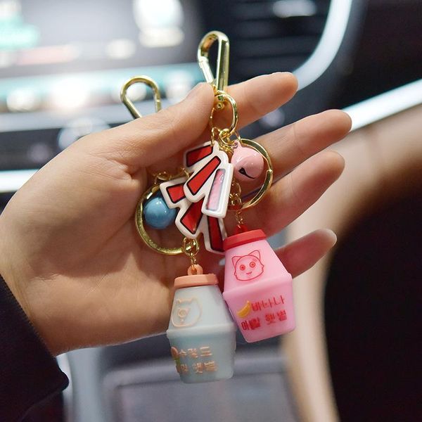 keychains milk bottle keychain simulation pendant three-dimensional soft rubber, Silver
keychains milk bottle keychain simulation pendant three-dimensional soft rubber, Silver