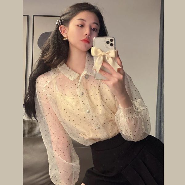 women's blouses & shirts women french chic blouse summer thin section long-sleeved shirt female design sense niche sunscreen jacket, White
women's blouses & shirts women french chic blouse summer thin section long-sleeved shirt female design sense niche sunscreen jacket, White