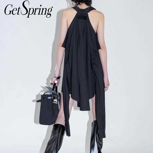 getspring women dress asymmetry cotton black shirt dresses irregular vintage off shoulder 210601, Black;gray
getspring women dress asymmetry cotton black shirt dresses irregular vintage off shoulder 210601, Black;gray