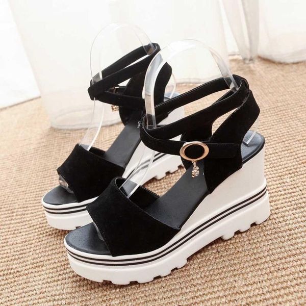 sandals fashion women summer pumps platform roman wedges casual peep toe female ladies beach sandalias mujer, Black
sandals fashion women summer pumps platform roman wedges casual peep toe female ladies beach sandalias mujer, Black