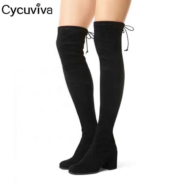 boots runway black suede over the knee high women chunky heel mules ladies t-show shoes round toe long stretch
boots runway black suede over the knee high women chunky heel mules ladies t-show shoes round toe long stretch