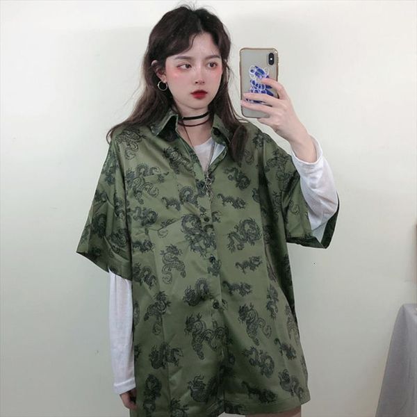 harajuku oversize dragon printing summer women shirts loose blusa streetwear camisas mujer, White
harajuku oversize dragon printing summer women shirts loose blusa streetwear camisas mujer, White