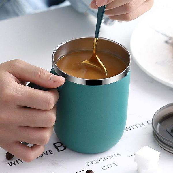 mugs mug cup 304 stainless steel with cover spoon creative personality lovely breakfast couple drink water coffee
mugs mug cup 304 stainless steel with cover spoon creative personality lovely breakfast couple drink water coffee