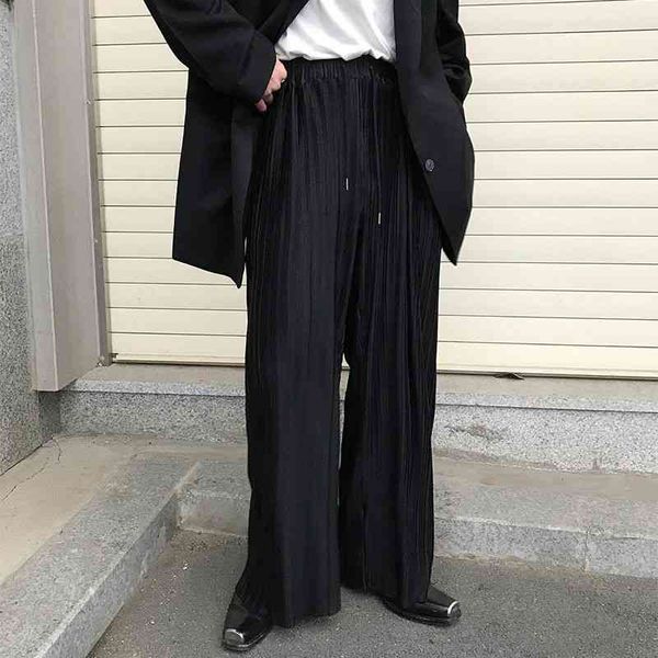 men's pants autumn korean style pleated fashion solid color casual men streetwear loose hip-hop straight trousers mens tcqi, Black
men's pants autumn korean style pleated fashion solid color casual men streetwear loose hip-hop straight trousers mens tcqi, Black