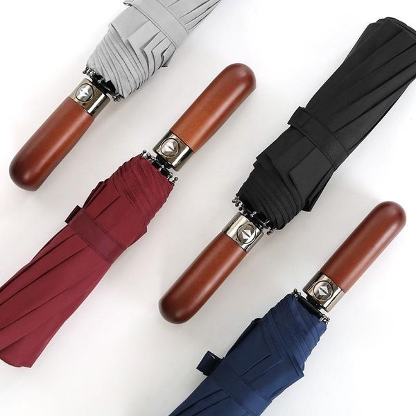 umbrellas fully automatic wooden handle umbrella rain women male affairs gentleman parasol sunscreen portable
umbrellas fully automatic wooden handle umbrella rain women male affairs gentleman parasol sunscreen portable