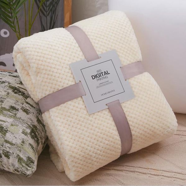 blankets waffle flannel wool velvet blanket soft