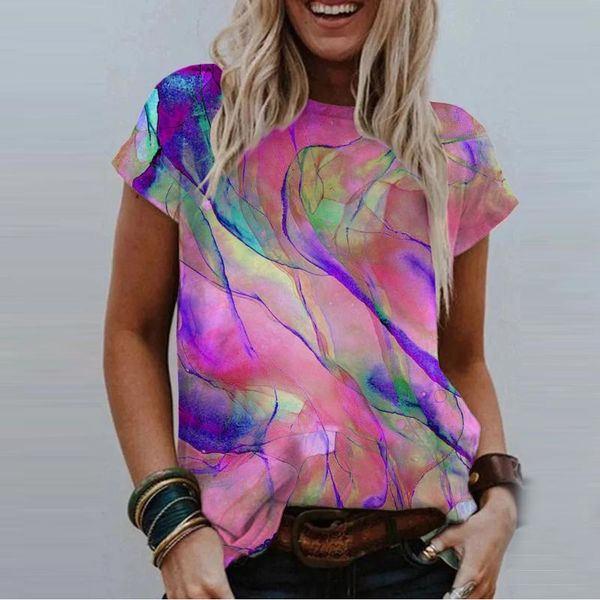 women's t-shirt summer harajuku woman tshirts women loose round neck ink color print short-sleeved graphic t shirts camisetas mujer, White
women's t-shirt summer harajuku woman tshirts women loose round neck ink color print short-sleeved graphic t shirts camisetas mujer, White