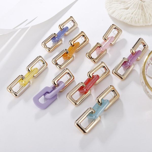 hip hop splice acrylic resin chain link charm earrings bohemia candy color stud earings for women street snap dress jewelry girl gift, Golden
hip hop splice acrylic resin chain link charm earrings bohemia candy color stud earings for women street snap dress jewelry girl gift, Golden