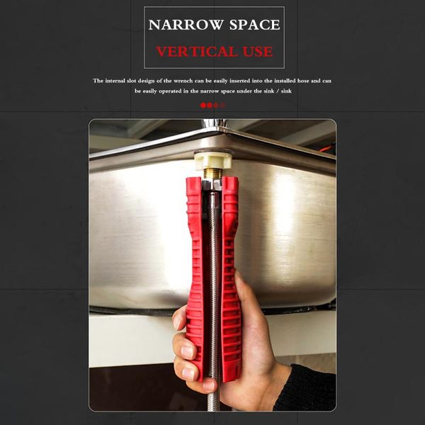 hand tools faucet and sink installer multifunctional wrench tool for kitchen bathroom water pipe long design
hand tools faucet and sink installer multifunctional wrench tool for kitchen bathroom water pipe long design