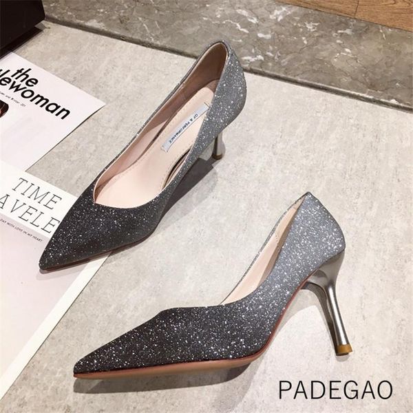 dress shoes high heel 2021 women silver bling elegant high-heeled sequined woman heels, Black
dress shoes high heel 2021 women silver bling elegant high-heeled sequined woman heels, Black