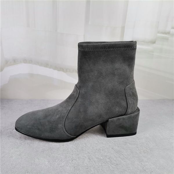 boots 2021 women genuine leather ankle stretch comfortable chunky heel round toe slip on mixed color designer, Black
boots 2021 women genuine leather ankle stretch comfortable chunky heel round toe slip on mixed color designer, Black