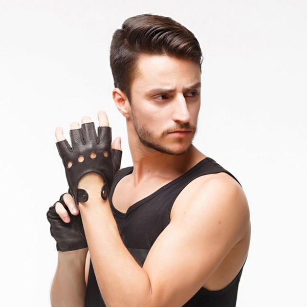 five fingers gloves men' genuine deerskin leather glove half-finger tactical punk cool wrist drive riding motorcycle mittens s2178, Blue;gray
five fingers gloves men' genuine deerskin leather glove half-finger tactical punk cool wrist drive riding motorcycle mittens s2178, Blue;gray